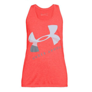 Women's Sleeveless T-shirt Under Armour 1309896-819 Coral (Size xs)