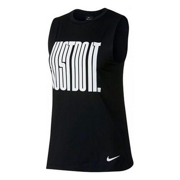 Women's Sleeveless T-shirt Nike W NP TANK JDI MUSCLE Bicoloured (Usa size) - Image 5