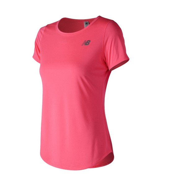 Women’s Short Sleeve T-Shirt New Balance Accelerate SS V2 Pink