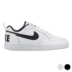 Sports Shoes for Kids Nike COURT BOROUGH LOW (GS) White Black (Usa size)