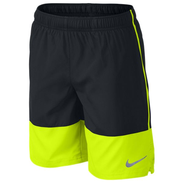 Sport Shorts for Kids Nike AS NIKE YA DISTANCE SHORT YTH Black Yellow - Image 5