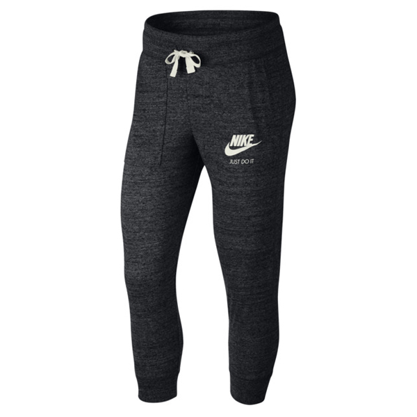 Women's Cropped Sports Pants Nike 883723 010 Black - Image 5