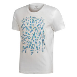 Men’s Short Sleeve T-Shirt Adidas (Talla S) White